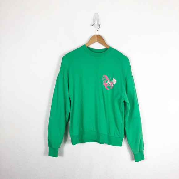 Pangaia x Future Nostalgia Dua Lipa 2022 Tour Sweatshirt Green Small - Picture 3 of 11